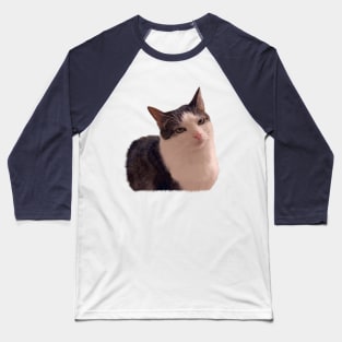 Sarcastic cat rolling eyes meme Baseball T-Shirt